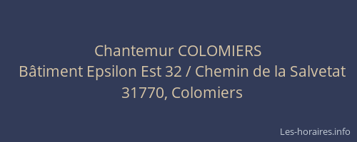 Chantemur COLOMIERS