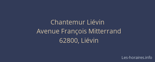 Chantemur Li&eacute;vin