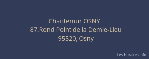 Chantemur OSNY
