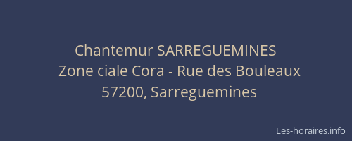 Chantemur SARREGUEMINES