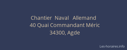Chantier  Naval   Allemand