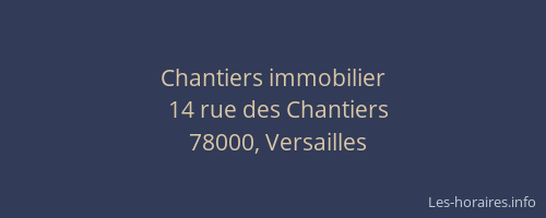 Chantiers immobilier