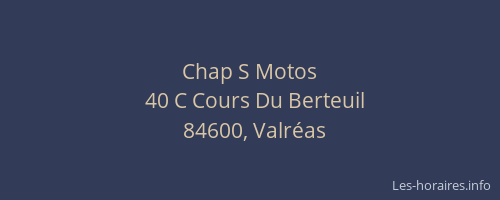 Chap S Motos