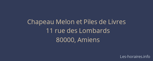 Chapeau Melon et Piles de Livres