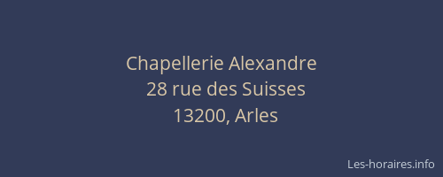 Chapellerie Alexandre
