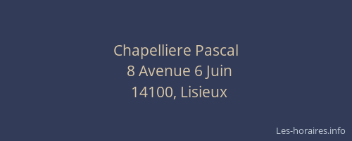 Chapelliere Pascal