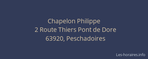Chapelon Philippe