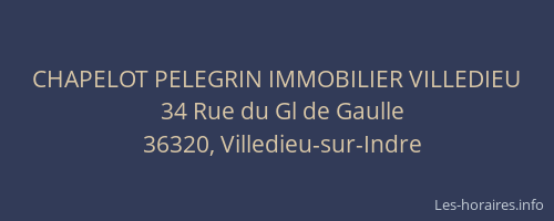 CHAPELOT PELEGRIN IMMOBILIER VILLEDIEU