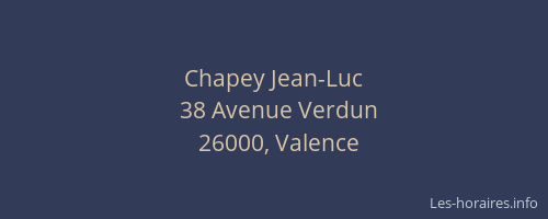 Chapey Jean-Luc