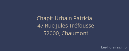 Chapit-Urbain Patricia