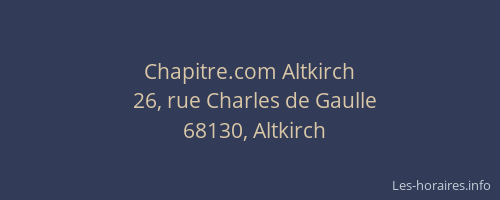 Chapitre.com Altkirch