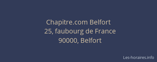 Chapitre.com Belfort