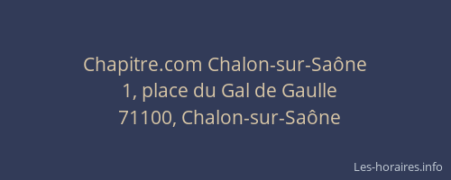 Chapitre.com Chalon-sur-Saône
