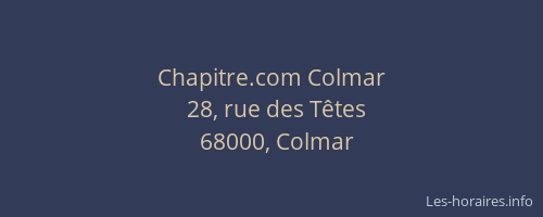 Chapitre.com Colmar