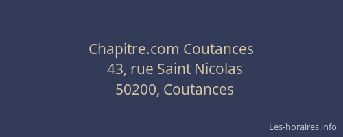 Chapitre.com Coutances