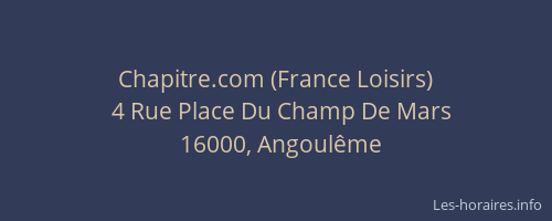 Chapitre.com (France Loisirs)