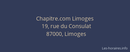 Chapitre.com Limoges