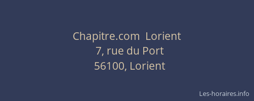 Chapitre.com  Lorient