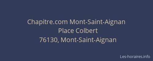 Chapitre.com Mont-Saint-Aignan