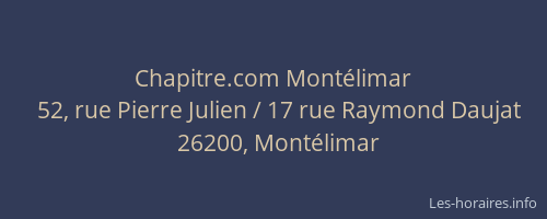 Chapitre.com Montélimar