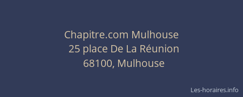 Chapitre.com Mulhouse