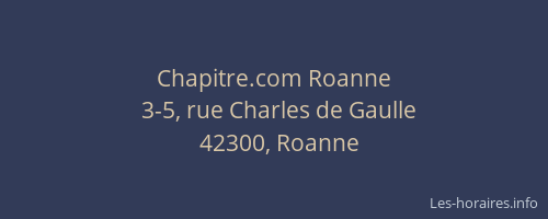 Chapitre.com Roanne