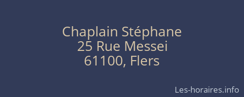 Chaplain Stéphane