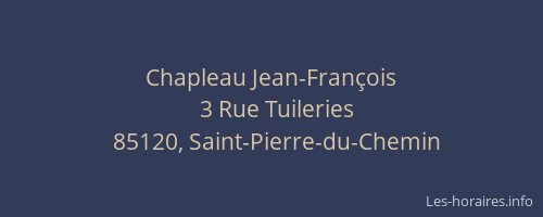 Chapleau Jean-François