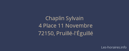 Chaplin Sylvain
