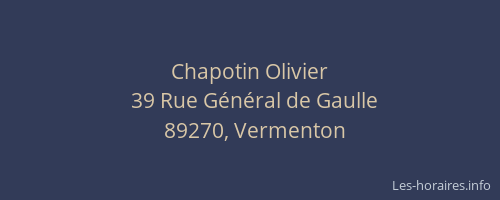 Chapotin Olivier