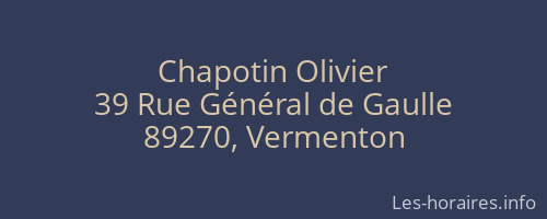 Chapotin Olivier