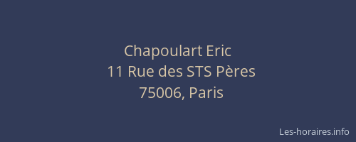 Chapoulart Eric