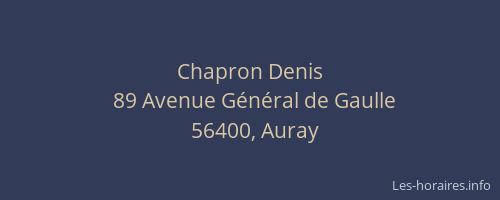 Chapron Denis