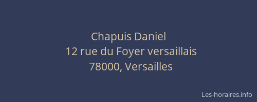 Chapuis Daniel