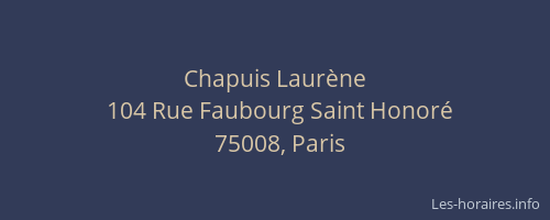 Chapuis Laurène
