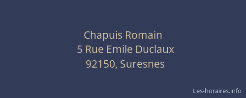 Chapuis Romain