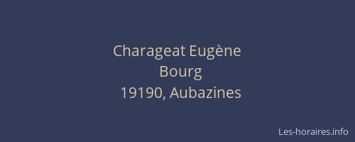 Charageat Eugène