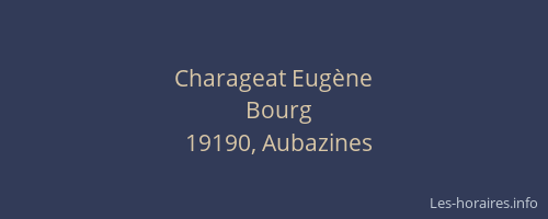 Charageat Eug&egrave;ne