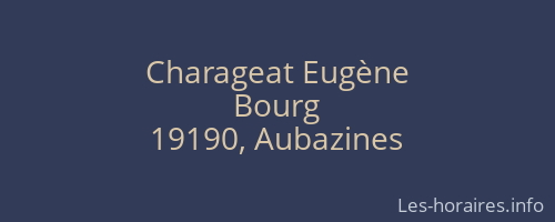 Charageat Eugène