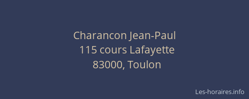 Charancon Jean-Paul