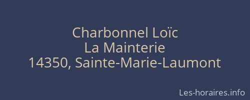 Charbonnel Loïc
