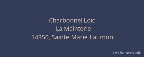 Charbonnel Loïc