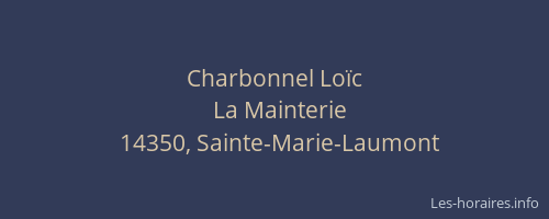 Charbonnel Lo&iuml;c