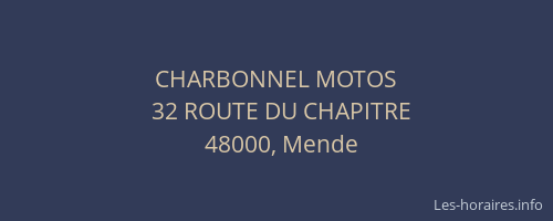 CHARBONNEL MOTOS