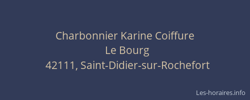 Charbonnier Karine Coiffure
