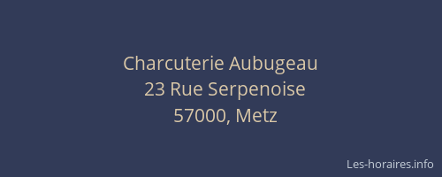 Charcuterie Aubugeau