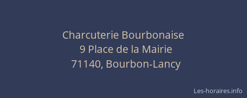 Charcuterie Bourbonaise