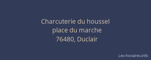 Charcuterie du houssel