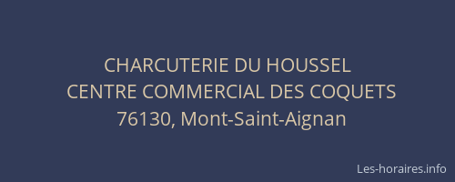 CHARCUTERIE DU HOUSSEL