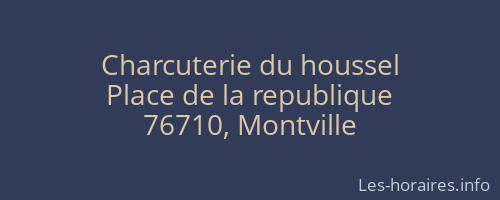 Charcuterie du houssel